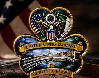 U.S. Embassy Dublin Ireland Challenge Coin 215