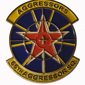 65th Aggressor Squadron (nellis AFB) Patch Vector Image