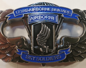 US Army 173rd Airborne Brigade "Sky Soldiers" Vicenza Italy Challenge Coin 159
