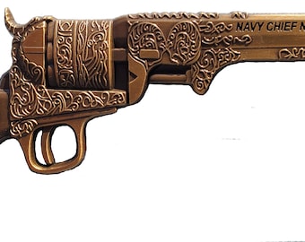 US Navy Master at Arms 1851 Colt Challenge Coin Gold edition 113