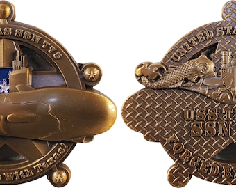US Navy USS Texas SSN 775 Submarine Challenge Coin 131