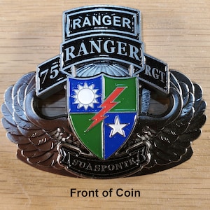 US Army 75th Ranger Regiment Challenge Coin 147