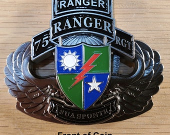 US Army 75th Ranger Regiment Challenge Coin 147