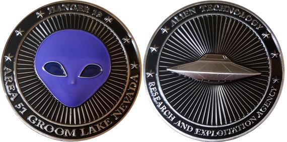 Area 51 Alien Challenge Coin Welcome to Dreamland 25 - Etsy