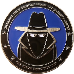National Counterintelligence and Security Center challenge coin 2&quot; a 34