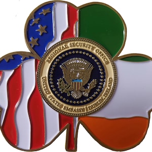 US Embassy Dublin Ireland Diplomatic Security Service Challenge Coin 2" 82