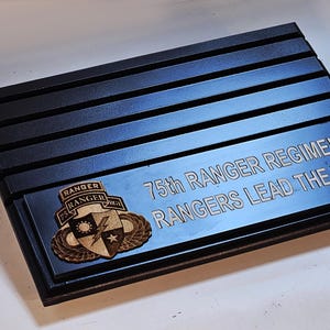 Ranger Coin Box 75th Ranger Regiment Desktop/shelf Top Challenge Coin Display US Army ...