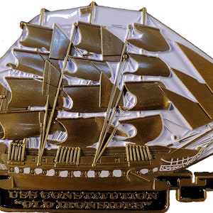 US Navy USS Constitution "Old Ironsides" Chief Petty Officer CPO Commemorative Challenge Coin 117