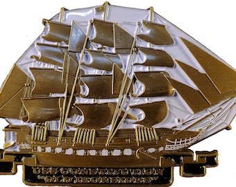 US Navy USS Constitution "Old Ironsides" Chief Petty Officer CPO Commemorative Challenge Coin 117