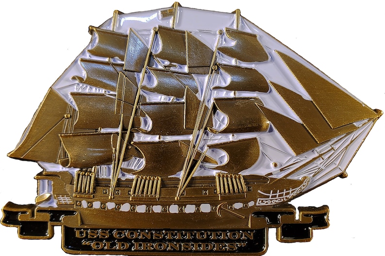 US Navy USS Constitution Old Ironsides Chief Petty Officer CPO Commemorative Challenge Coin 117 image 1