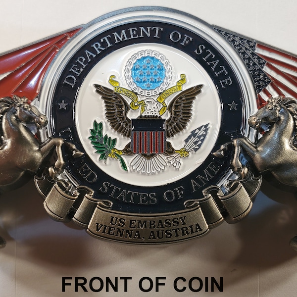 United States Department of State US Embassy Vienna Austria Commemorative Challenge Coin 157
