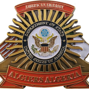 US Embassy US State Department Algiers, Algeria commemorative Challenge Coin 121