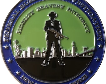 FBI New York Field Office challenge coin 2" original unique 32