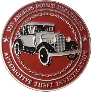 Los Angeles California Police Department Auto Crimes Division Challenge Coin 54 image 3