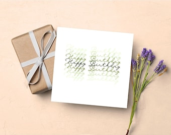 Happy Birthday Greeting Card | Multi-Colored Birthday Card | Hologram Birthday Card | Gender Neutral Birthday Card