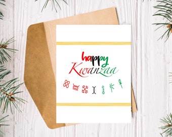 Happy Kwanzaa Holiday Greeting Card- Holiday 2023