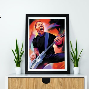 James Hetfield - Metallica - Frontman and Guitarist Poster Print