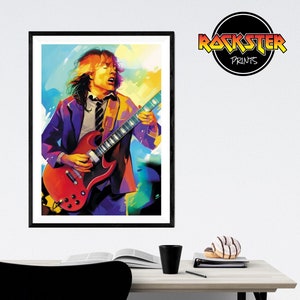 Angus Young - AC/DC - Guitarist Poster Print