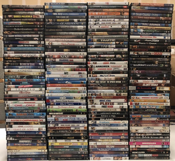 Assorted Used DVD Lot of 100 Different Genre Movies Mystery Etsy