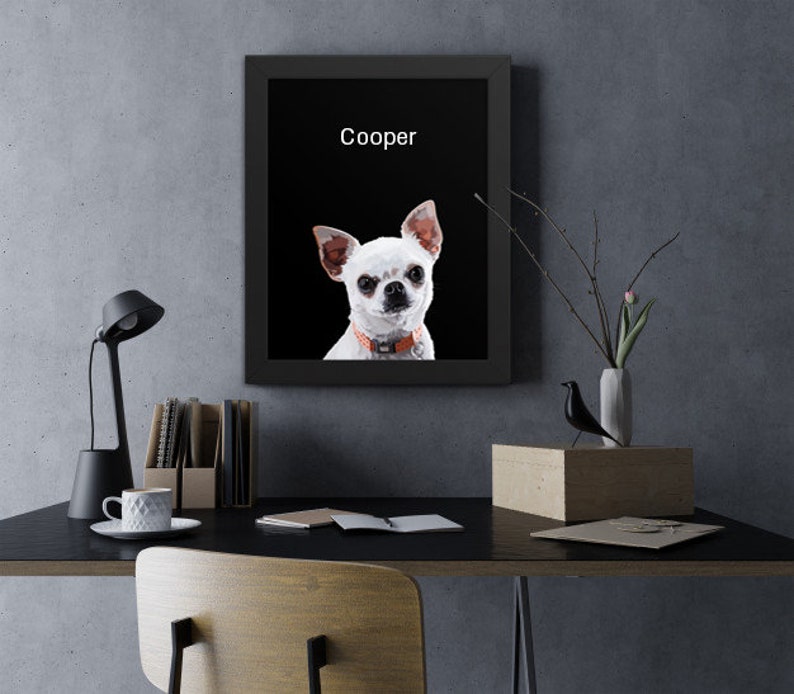 Custom Cat Painting, Digital Pet Photo Personalised Pet Photo Pet Photo Frame Custom Dog Painting Custom Pet Portrait Custom Pet Photo