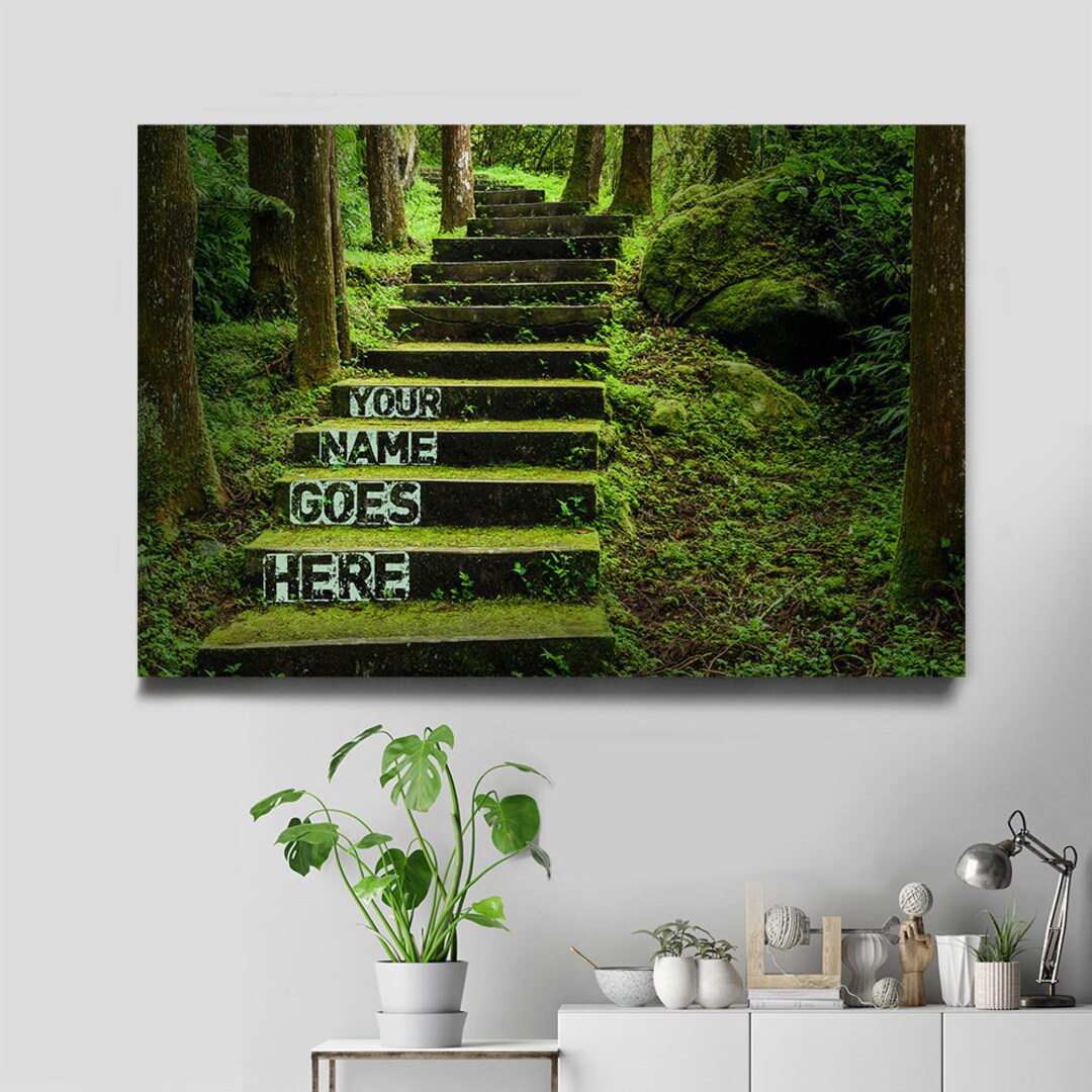 Personalized Forest Multiname Custom Canvas, Wall Art Personalized