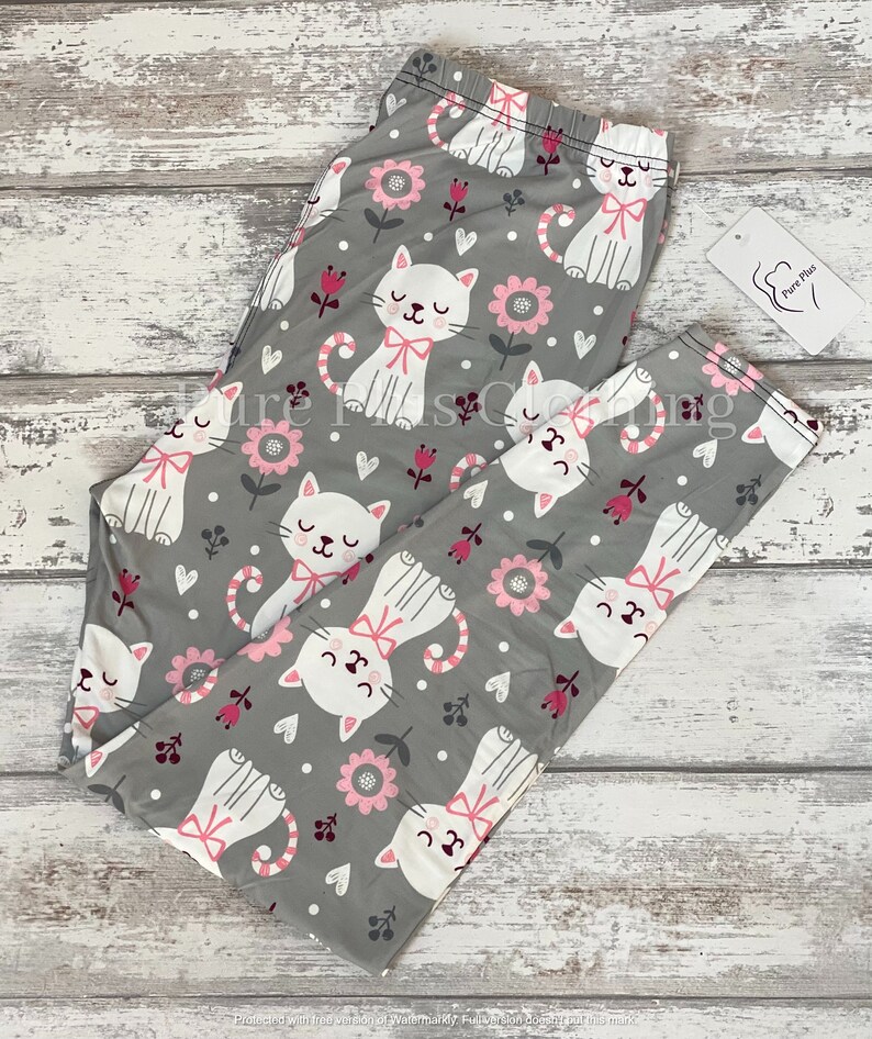 Kittens Cats Women/'s Ladies Plus Size Leggings Workout Pants Animal Super Soft Trousers Casual Bottoms Yoga Pilates L41 High Waisted