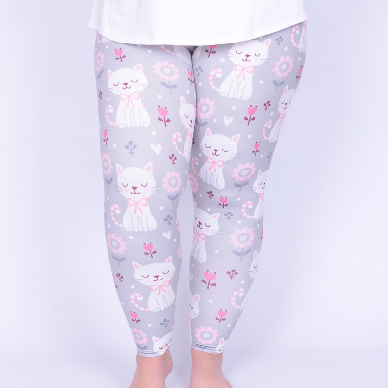 Kittens Cats Women/'s Ladies Plus Size Leggings Workout Pants Animal Super Soft Trousers Casual Bottoms Yoga Pilates L41 High Waisted