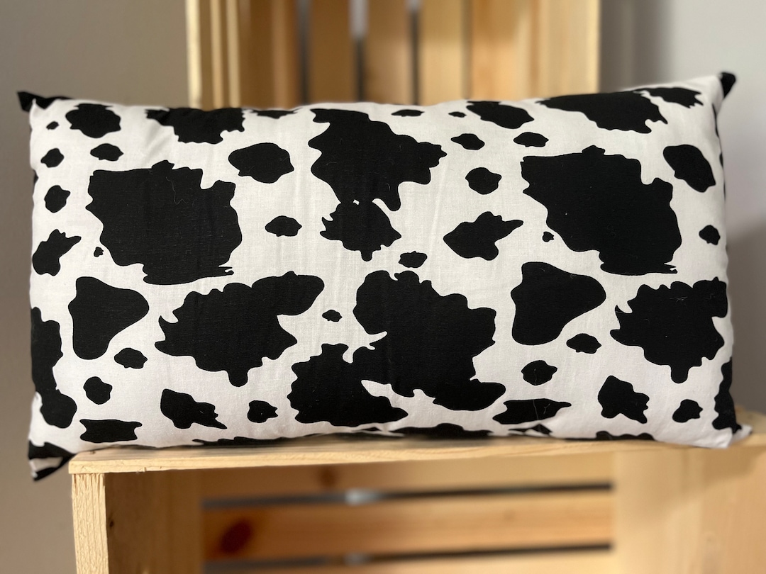 Cow Print Pillow Etsy