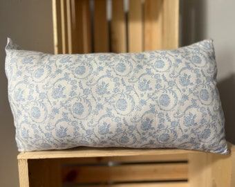 Light Blue Floral Pillow