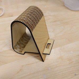Phone stand Digital File For Laser 3mm wood and CNC | SVG Ai Dxf Eps PDF | Laser cut files, vector pattern, vector templates, plan