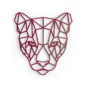 Puma Polygonal Wall Art Digital File For Laser and CNC | dxf ai svg eps | Laser cut files, vector pattern, vector templates, Art