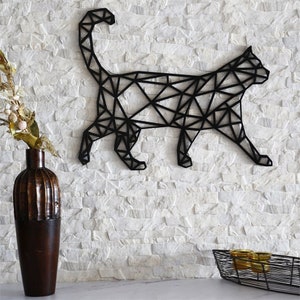 Cat Wall Digital File For Laser and CNC | DXF Svg Eps Ai Pdf | Art Laser cut files, vector pattern, vector templates, laser cut, decor
