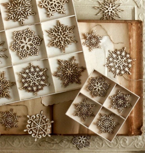 Fiocchi di neve dell'albero di Natale File digitale per laser e CNC / Dxf ai svg PDF / File tagliati al laser, modello vettoriale, modelli vettoriali