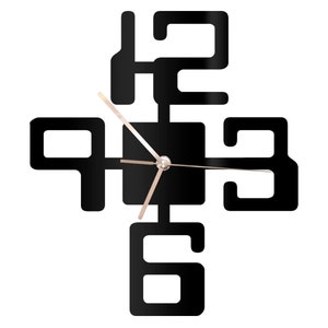 Clock Digital File For Laser and CNC | Clock | Ai | Laser cut files, vector pattern, vector templates, plan Art