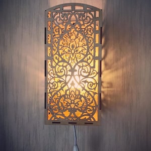 Lamp Digital File for Laser and CNC | Lamp | DXF SVG Ai Cdr | Laser Cut ...