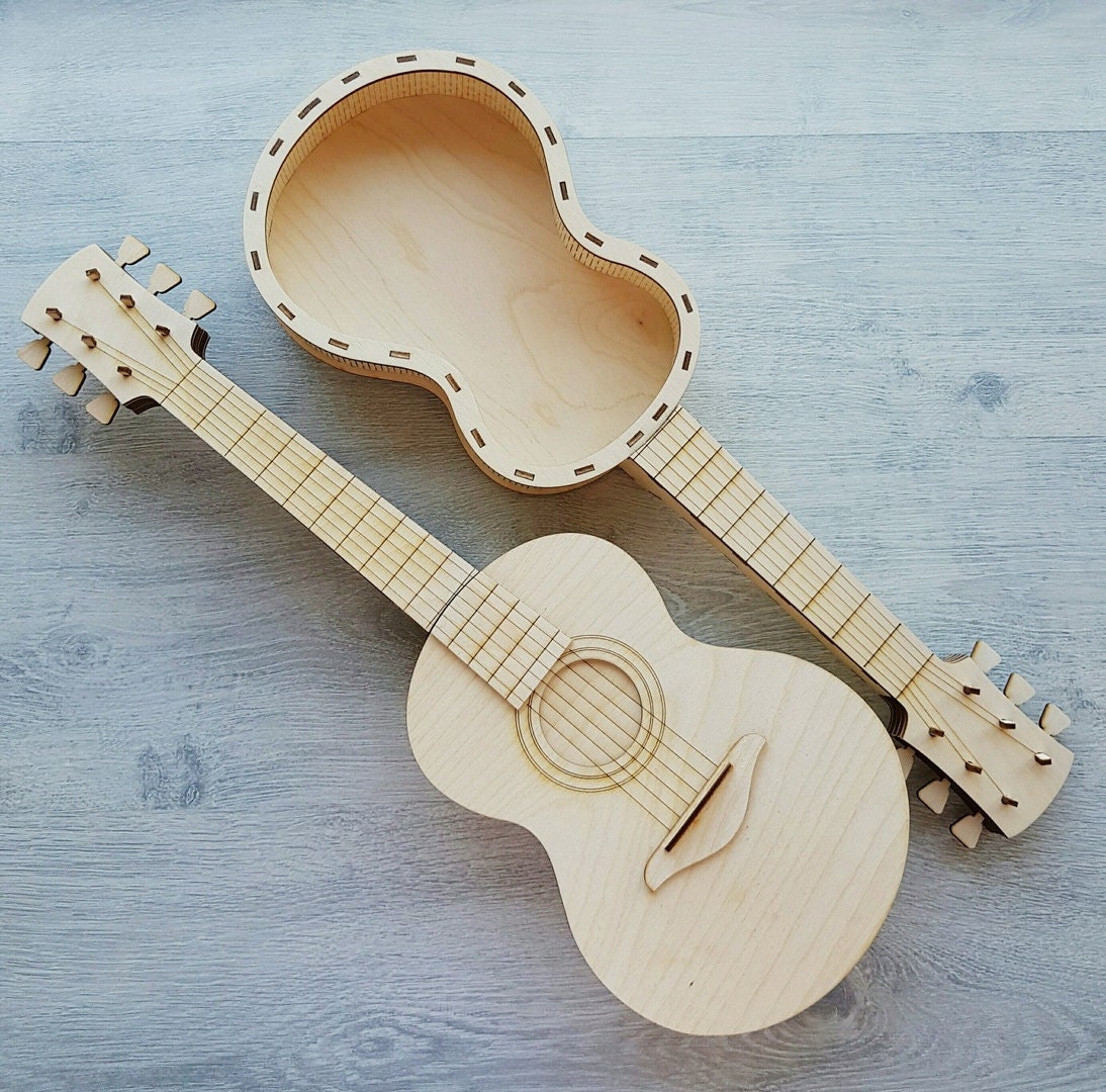 Guitar shaped sales gift box