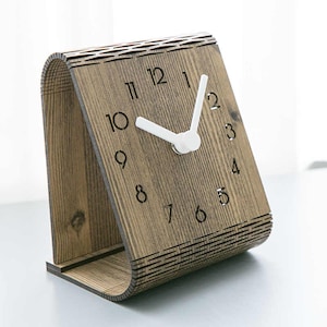 Clock Digital File For Laser and CNC 3mm | Clock | Ai | Art Laser cut files, vector pattern, vector templates, plan
