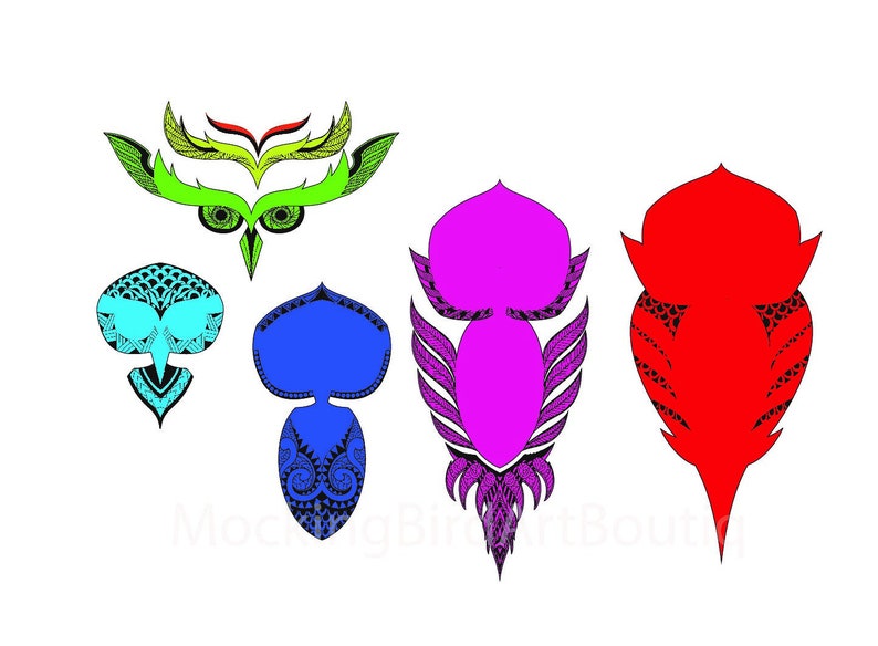 Download Multilayer Mandala Owl Svg Lasecut Files DXF SVG AI eps | Etsy