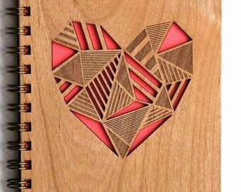 Bundle Notebook Cover Heart Fox Digital File For Laser and CNC | SVG | Laser cut files, vector pattern, Art, vector templates, plan