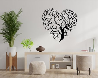Heart Tree Digital File For Laser and CNC | ai svg eps PDF| Laser cut files, vector pattern, vector templates, Art