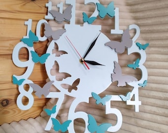 Art Clock Digital File For Laser and CNC | Clock | CDR SVG Ai | Laser cut files, vector pattern, vector templates, plan
