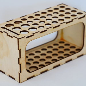Pen holder 4mm 6mm Digital File For Laser and CNC | SVG | Laser cut files, vector pattern, vector templates