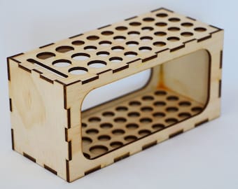 Portaplumas de 4 mm y 6 mm Archivo digital para láser y CNC / SVG / Archivos cortados por láser, patrones vectoriales, plantillas vectoriales