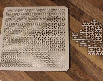 2 Puzzles Digital File For Laser and CNC | SVG | Laser cut files, vector pattern, vector templates, plan