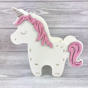 Unicorn 3mm Digital File For Laser and CNC | SVG PDF Dxf Ai Eps | Laser cut files, vector pattern, vector templates, plan