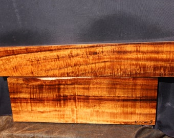 Hawaiian Curly Koa 2 pc. Billets E-M-1