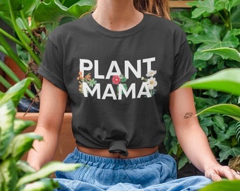 Zimmerpflanzen-T-Shirt, Wildblumen-T-Shirt, Pflanzenmama-Shirt für Pflanzenfanatiker, Boho-Hippie-Geschenk, Geburtstag, Gründaumen-T-Shirt