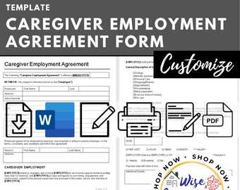 Caregiver Printable Etsy