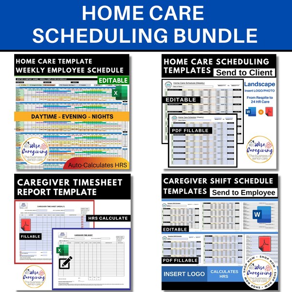Home Care Timesheet - Etsy