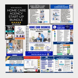 Non-Medical Home Care Agency Start-Up Bundle, Complete Launch System, Forms, Policy Manual (Digital Download)